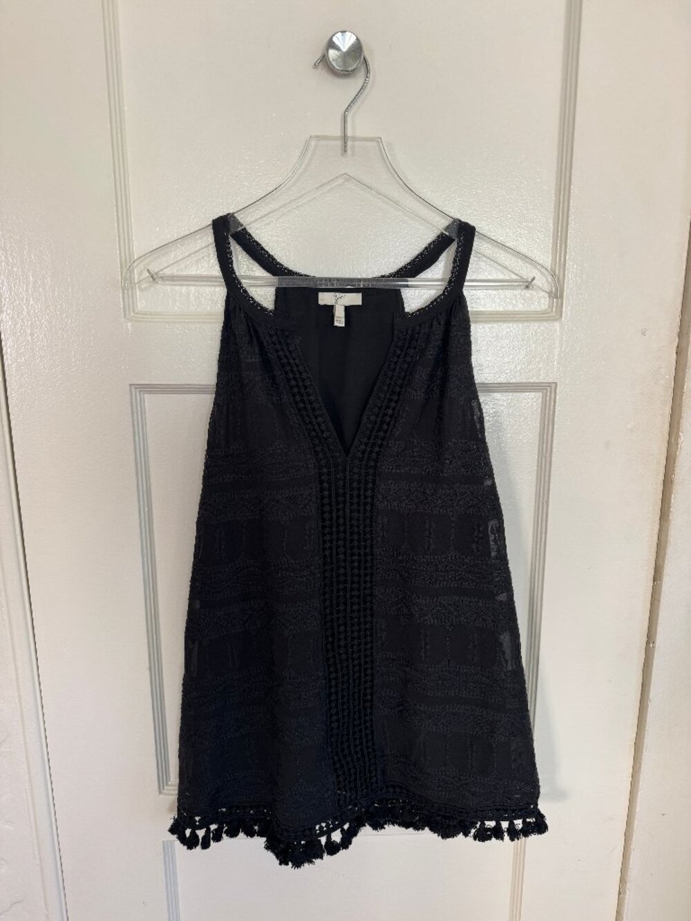 Joie Shenna Top - Black Joie Blouse - Size L